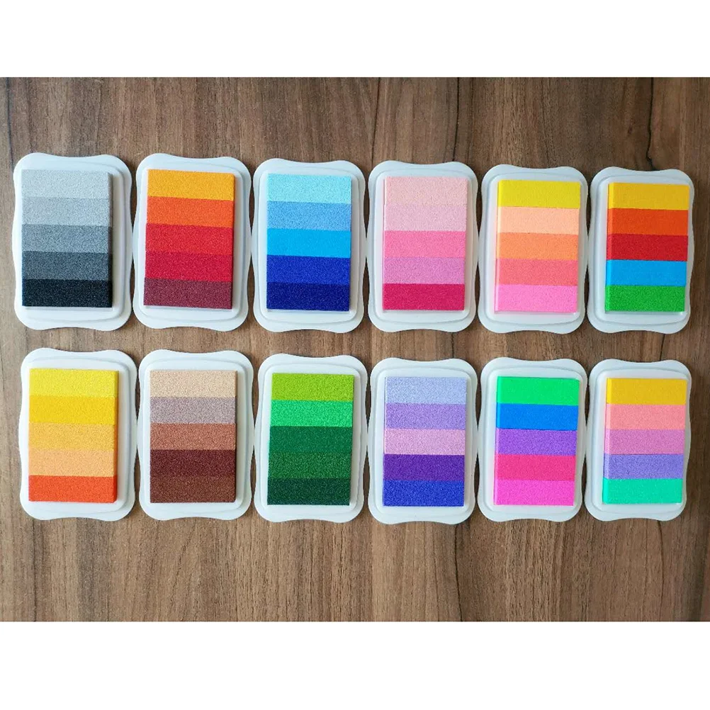 

5 Colors Wall Painting Kids Ink Pad Craft Stamps Frescobol Gradient Wedding Decor