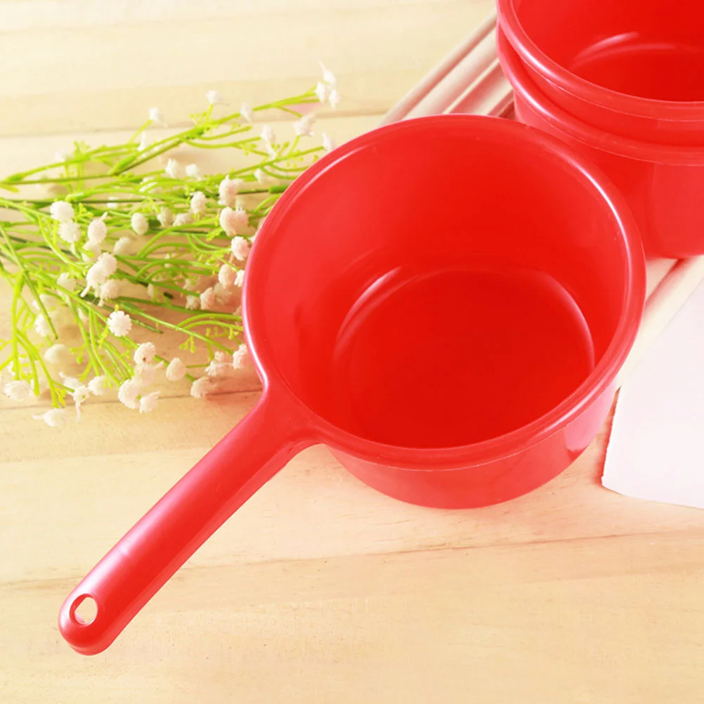 10 Pcs Spoon Red Bailer Baby Bucket Globes Plastic Gooseneck Household Water Scoop