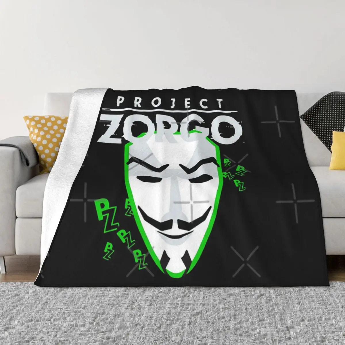 Cool Zorgo Insulal Mask Coder Gift Lover Coperta Copriletto Sul Letto Copriletto Trapuntato