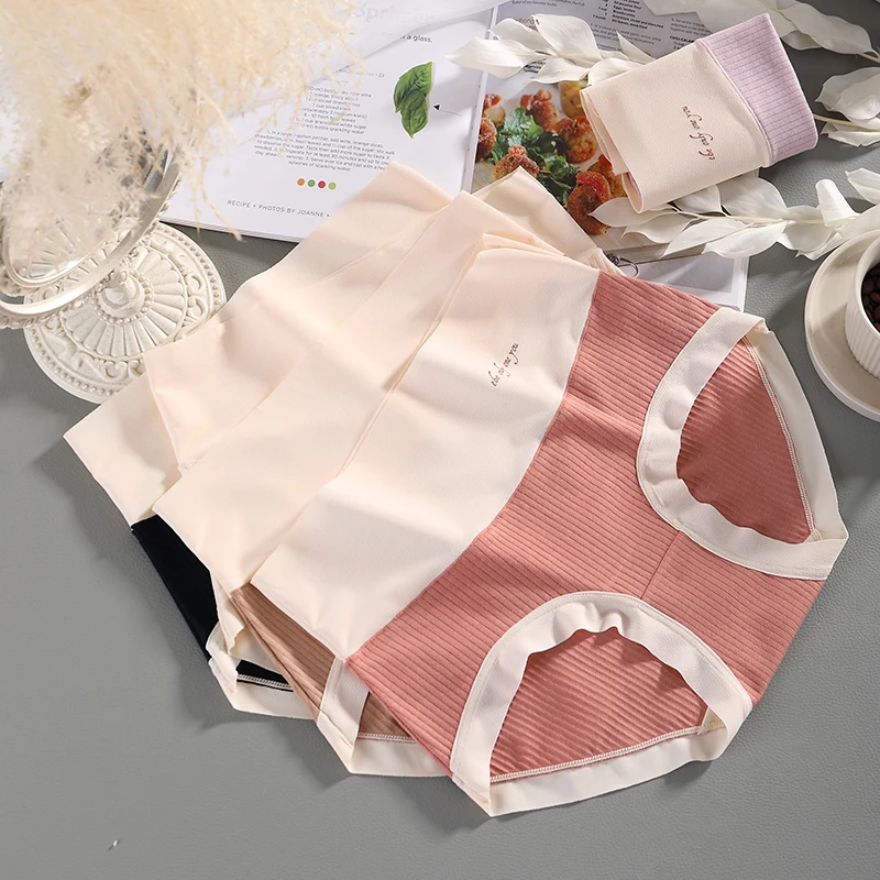 

Soft Cotton Push Up Panties Large Size Seamless High Waist Briefs Women Underwear Antibacterial Crotch Breathable Comfortable