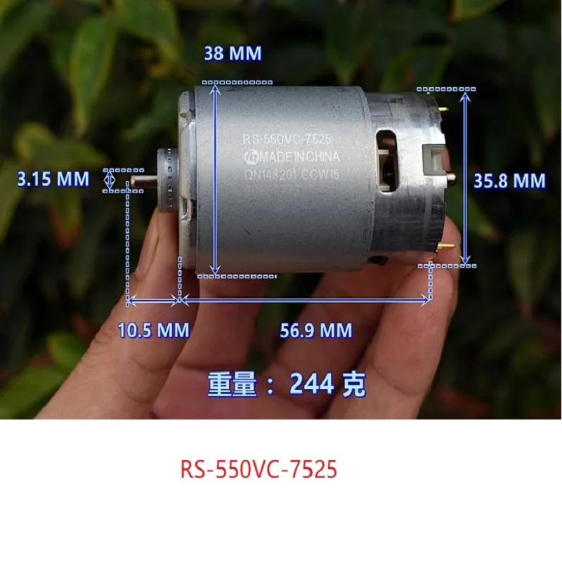 Mabuchi RS-550VC-7525 5v12v24v 21000 High-Speed Charging Drill