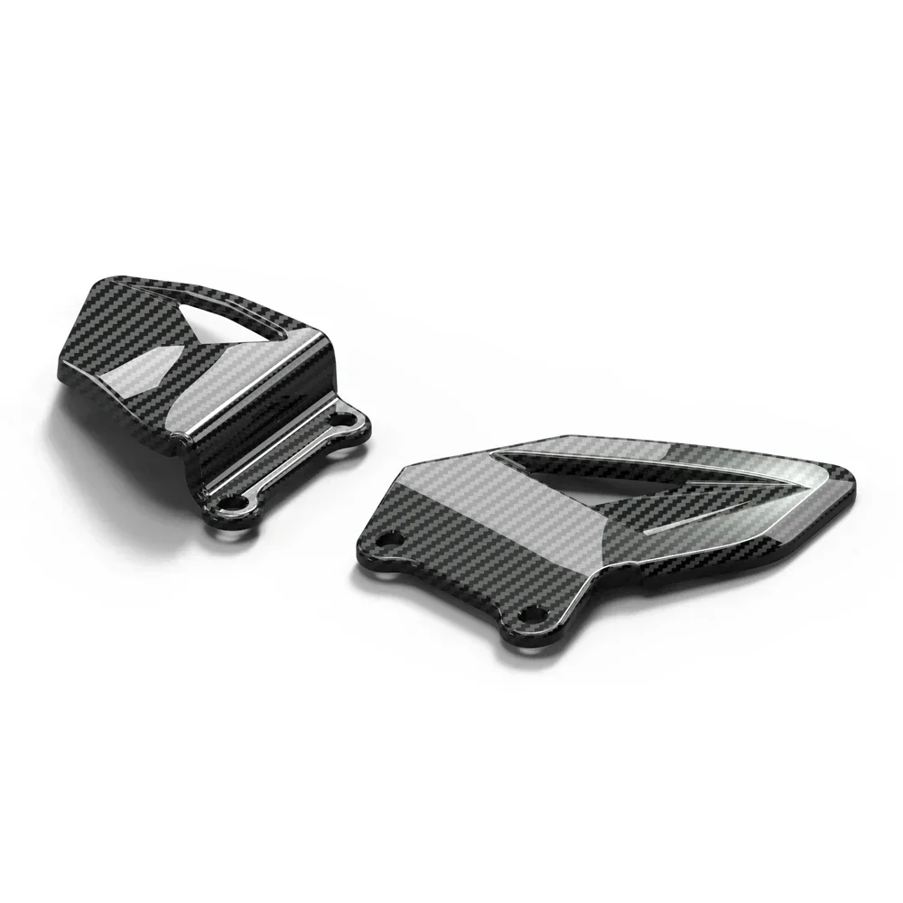 Motorcycle Foot Pedals For Honda CBR600RR CBR600 RR 2003- Motorcycle Foot Pedal Heel Guard Plates Decoration Carbon-look