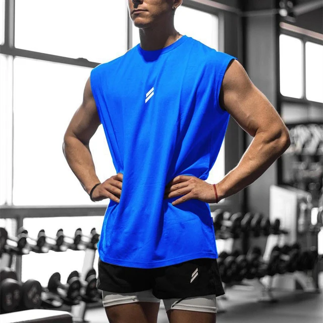 NEW Summer Fitness Sports Tank Top Men Breathable Loose Mesh Training Sleeveless T-shirt Quick Drying Vest Male Fitness Clothing 6