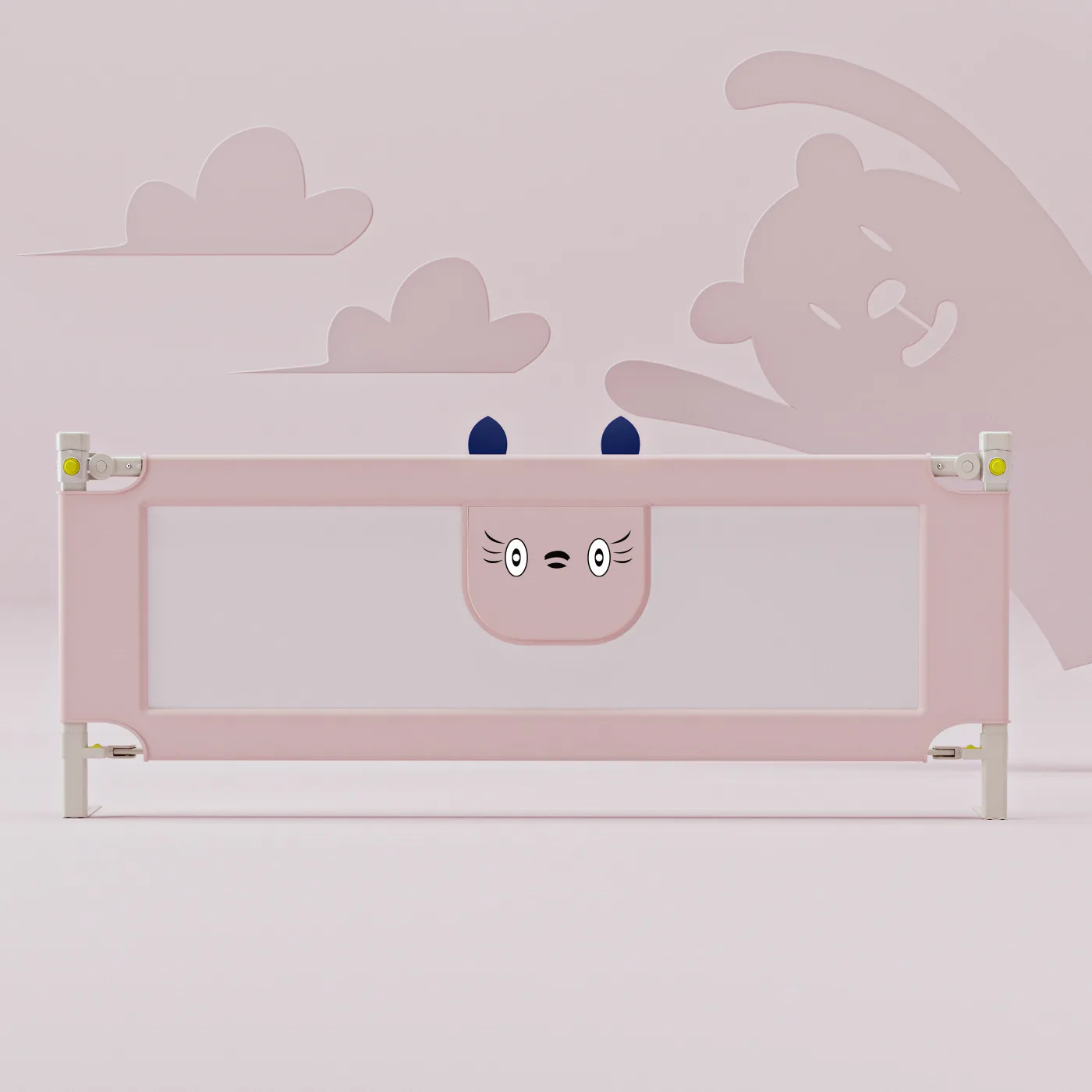 120cm 1pcs Baby Bed Guardrails Fence Adjustable Kids Playpen Guard Rail Security Foldable Fencing Gate Crib Safety (47.2inch)