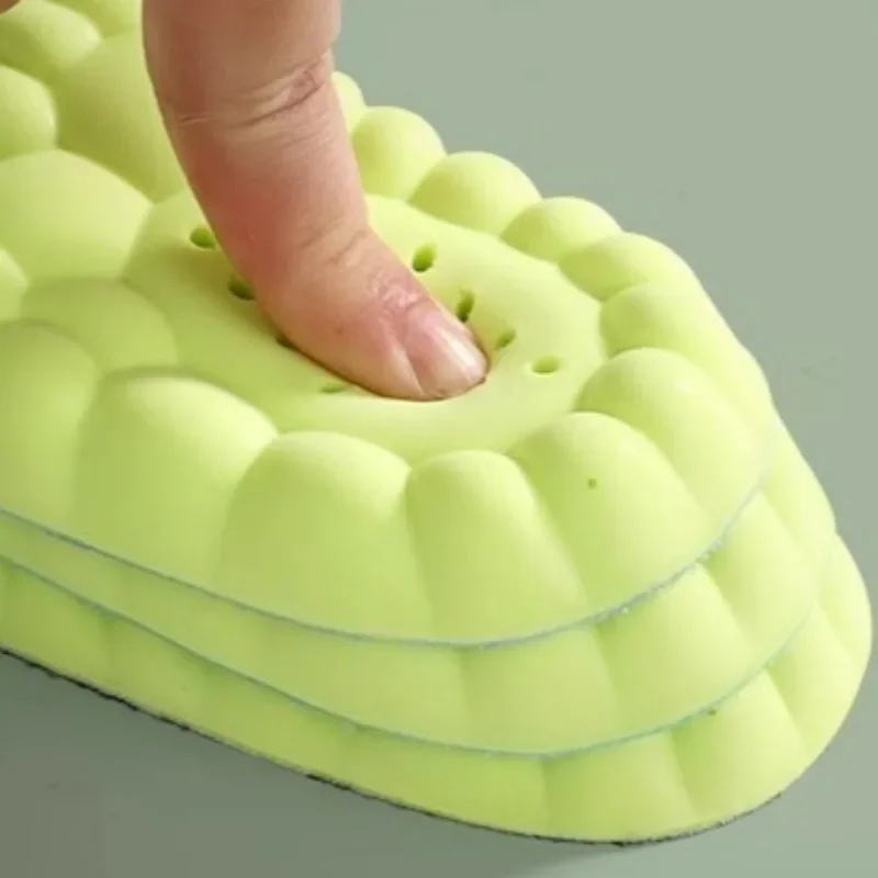 4D Arch Support Insole Running Shock-absorbing Cotton Shoe Pad Relieve Pain Acupoint Massage Sports Insoles Fitness Foot Cushion