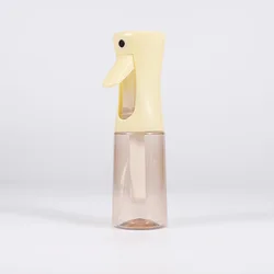 High Pressure Continuous Mist Spray Bottle, Reusable Travel and Beauty Watering Solution (200/300ML) (200ML Yellow)