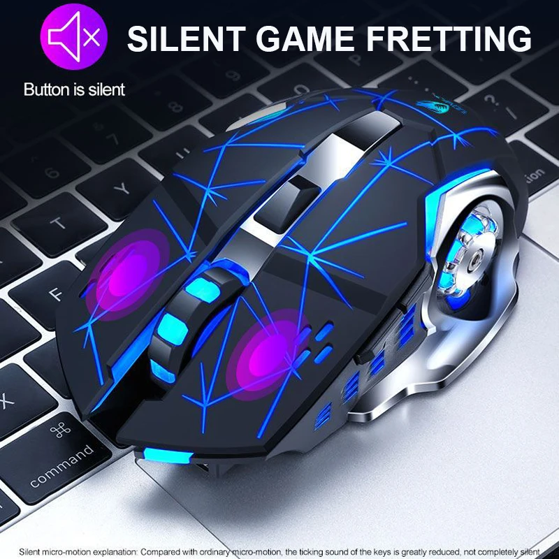 

Bluetooth Wireless Gaming Mouse 2400 DPI Optical USB Computer Mouse Gamer Mouse Silent Mouse for PC Macbook Laptop Accessories