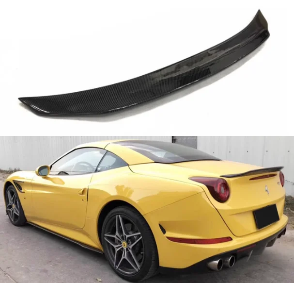 

For Ferrari California T 2015 2016 2017 Real Forged Carbon Fiber Car Rear Wing Trunk Lip Spoiler