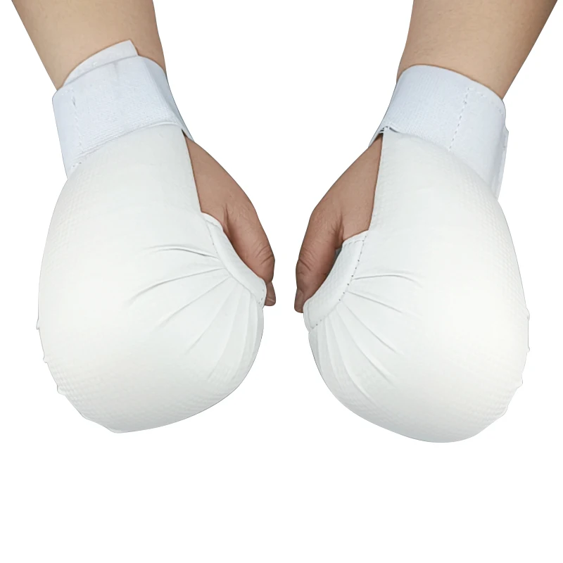 Description Picture 4 of itemNew karate gloves white Diamond PU+molded foam gloves taekwondo gloves