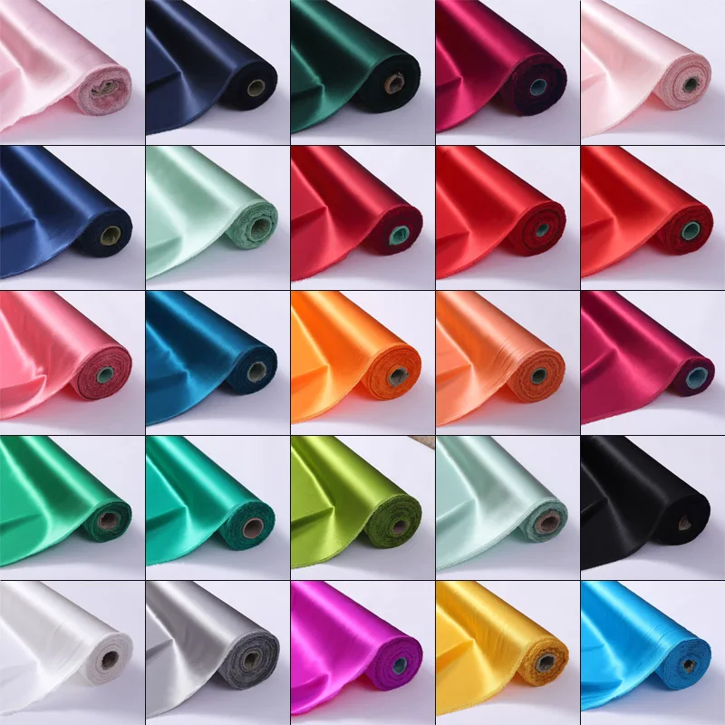 

22 Momme 100% Pure Mulberry Silk Charmeuse Fabrics Textile Embroidery Garment Plain Satin Silk Fabric 100x114cm