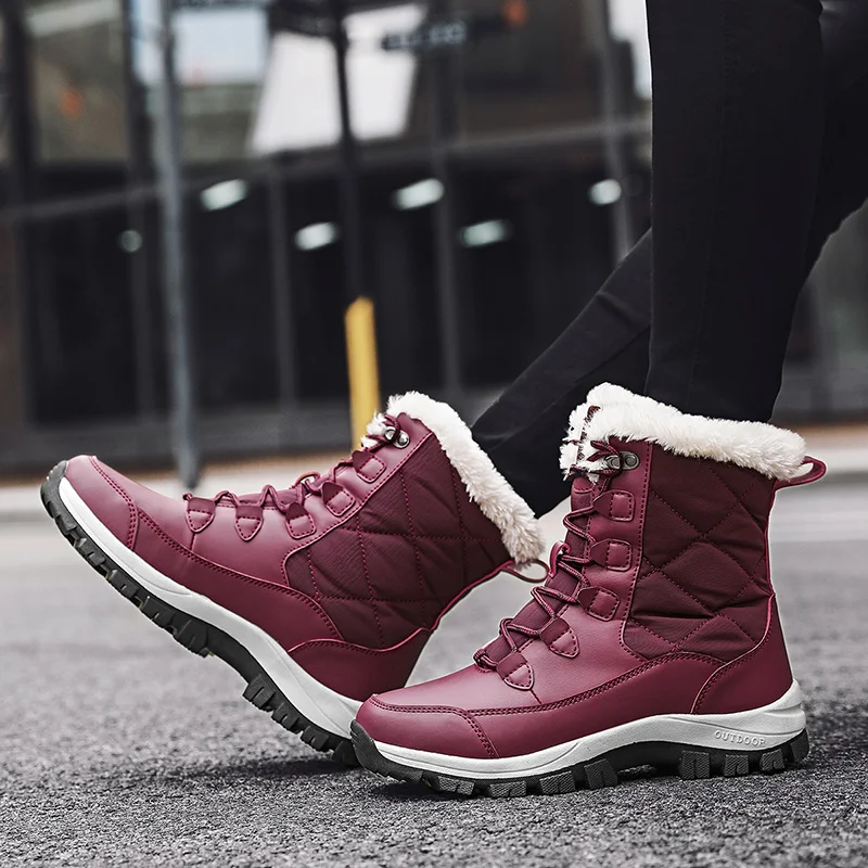 Women's Waterproof Winter Ankle Boots with Thick Fur and Non-Slip Sole 22 S1cfd9c6eb26247cabe2345e362c5c928f Women's Waterproof Winter Ankle Boots with Thick Fur and Non-Slip Sole