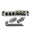 Chrome Metal Plated Roller Saddle Tune-O-Matic Bridge for Les Paul Style Electric Guitar Replacement 2