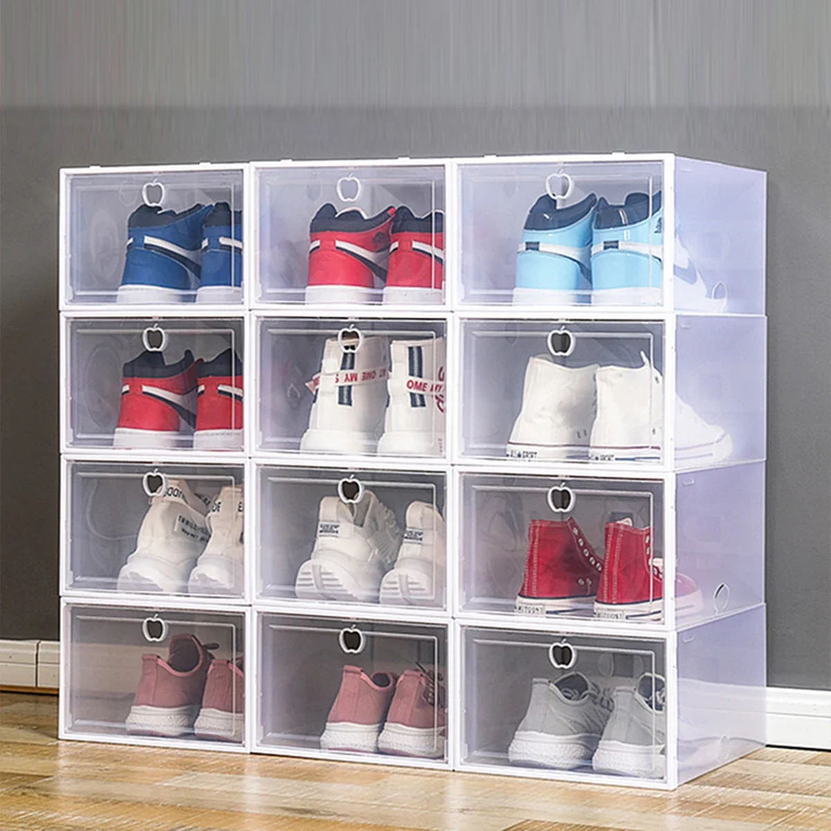 Transparent Shoe Box Drawer Foldable Storage