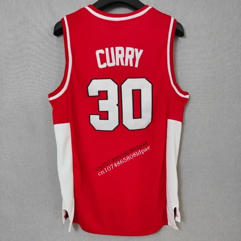 Basketball Jerseys Basketball Jersey Men Oversize 30 Stephen Curry College Embroidery Breathable Athletic Sports High Street Hip Hop Sportswear
