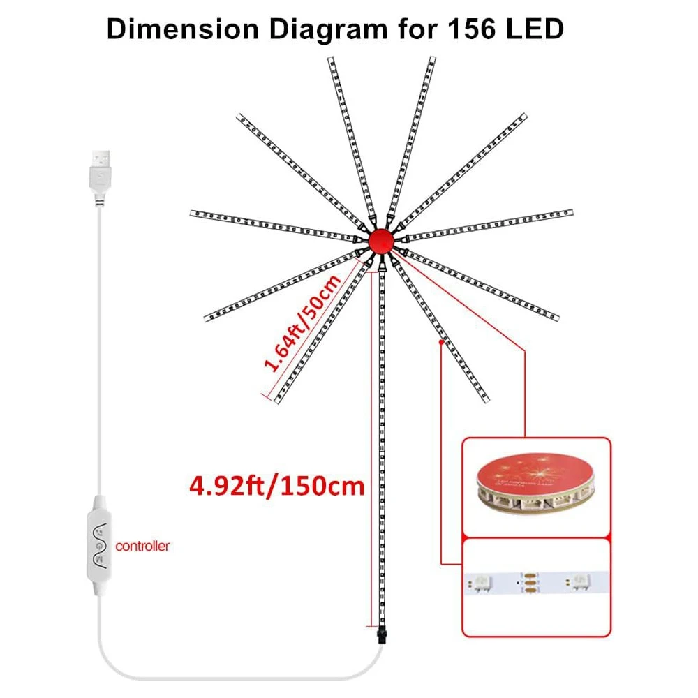 Рисунок 2 - USB-лампа в виде фейерверка
