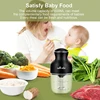 Wancle 0.6L Household Meat Grinder Food Processor Stainless Steel Blade 350W High Power Vegetable Fruit Chopper Kitchen Grinder 5