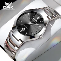 OPK 8105 Men's Watches Diamond Design Waterproof Date Quartz Wristwatch for Men Stainless steel Strap Original watch 1