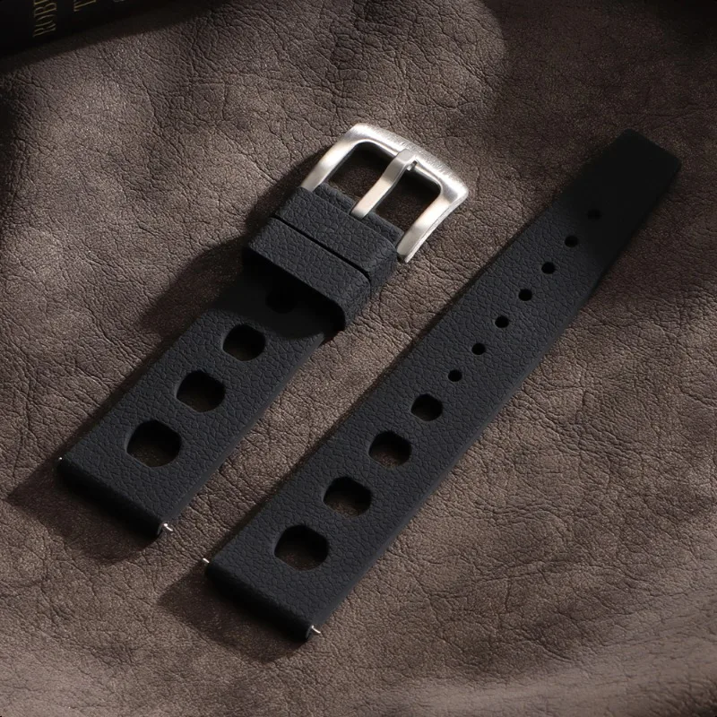 Universal Soft Tropical Silicone Smart Watch Band - Quick Release, Breathable Design