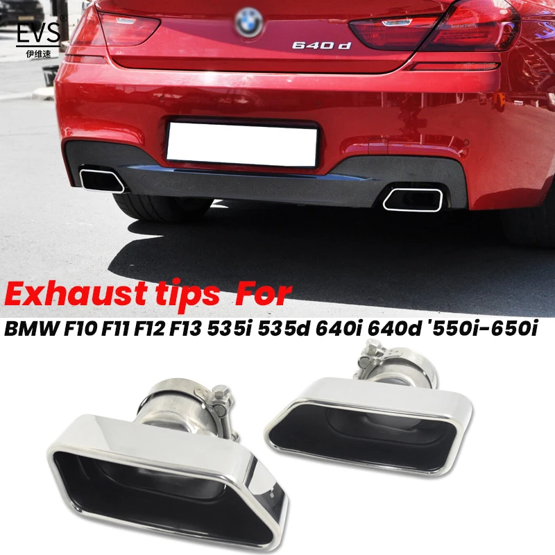 For-BMW-F10-F11-F12-F13-535i-535d-640i-640d-550i-650i-Car-Exhaust-Tips ...