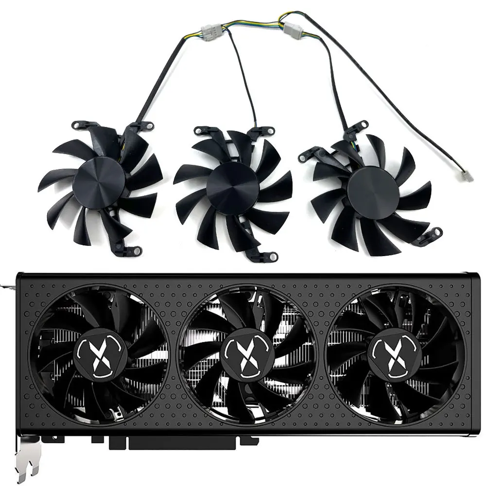 

Новый вентилятор для графической карты 75 мм RX 6600 XT, RX 6650 XT, для XFX SPEEDSTER QICK308 RADEON RX 6600 XT, RX 6650 XT