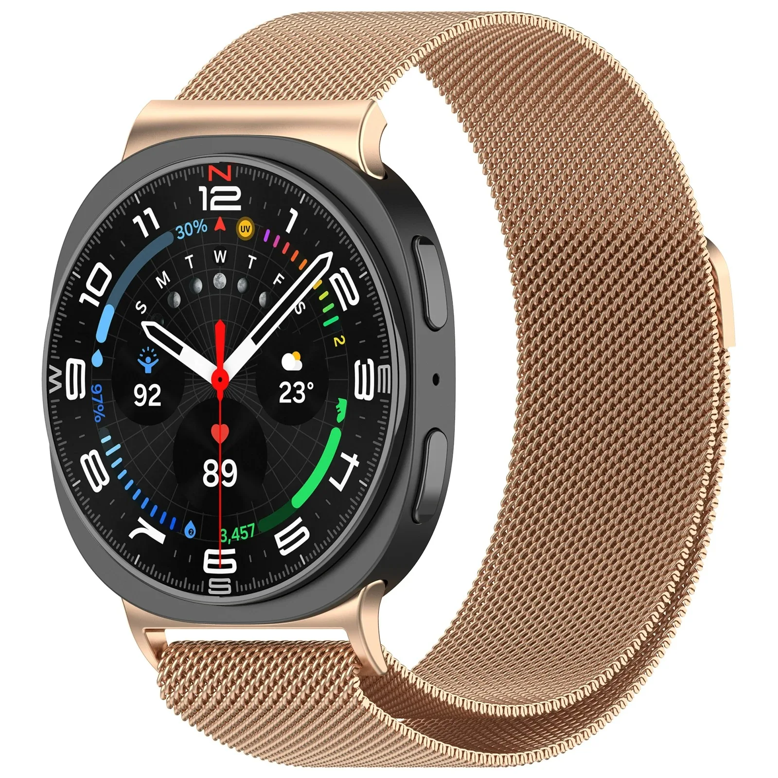 Milanese Loop Magnetic Bracelet for Smartwatch - Elegant Stainless Steel Strap