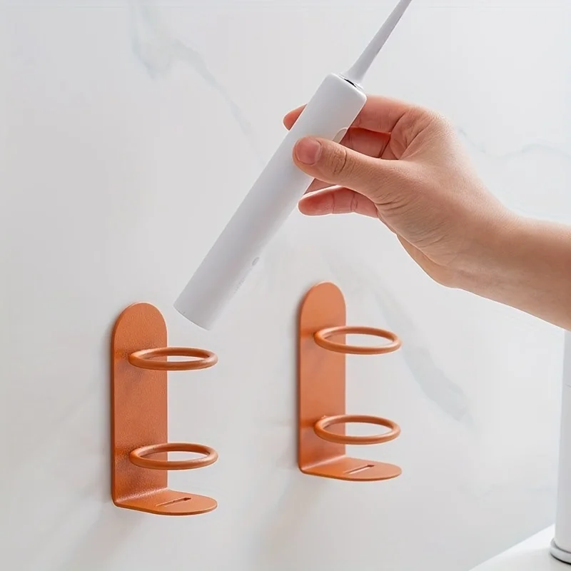 Toothbrush Holder Wall-Mounted Electric Punch-free Razor Storage Shelf Bathroom Accessories