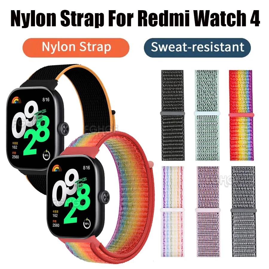 

Nylon Loop Strap For Redmi Watch 4 Smart Watch Band Bracelet For Xiaomi Redmi Watch 4 Wristband Sports Correa Pulseira Accessory