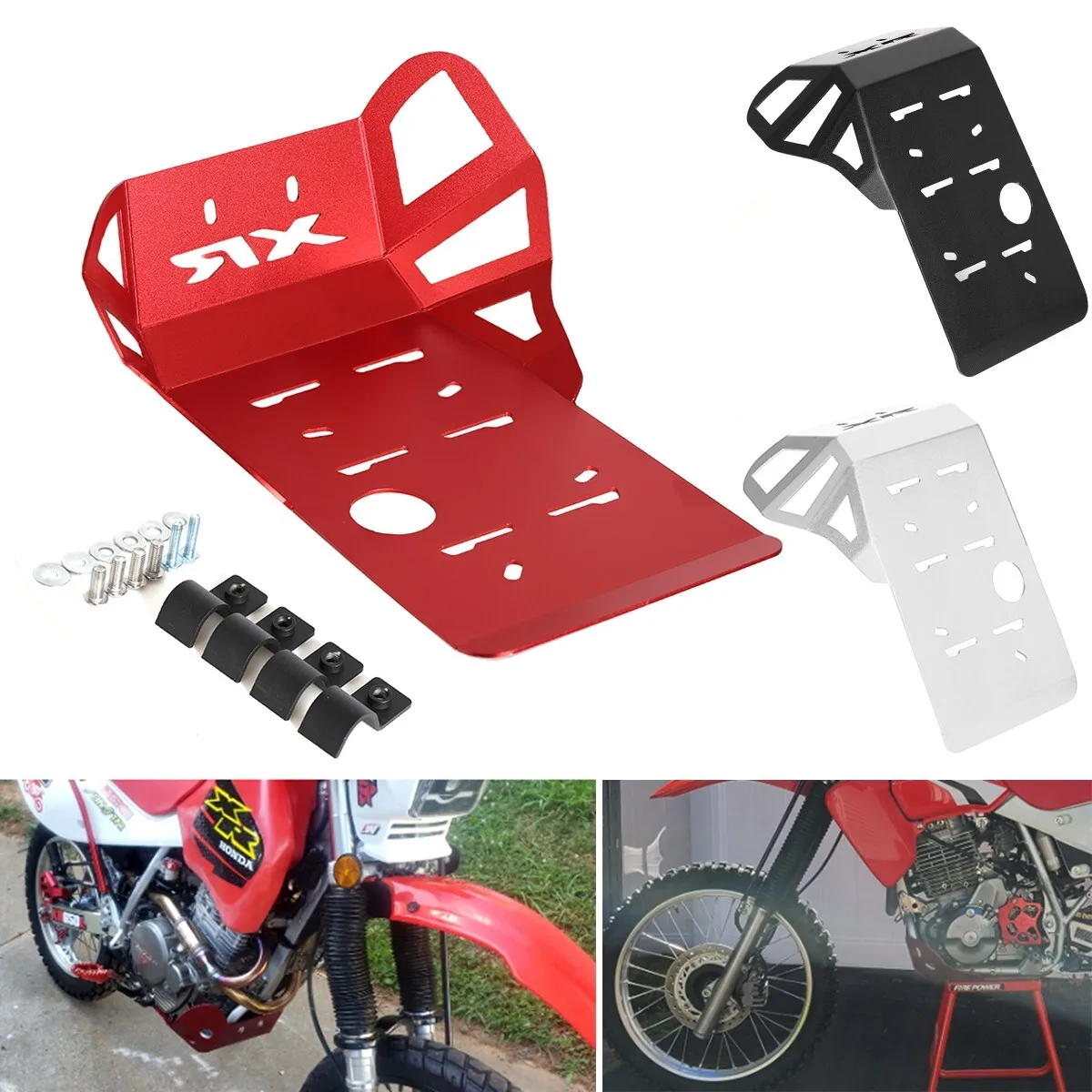 혼다 XR600R 1989-2000 XR650L 1993-2025용 오토바이 프론트 스키드 플레이트 엔진 보호 커버 가드 섀시 머드가드 펜더