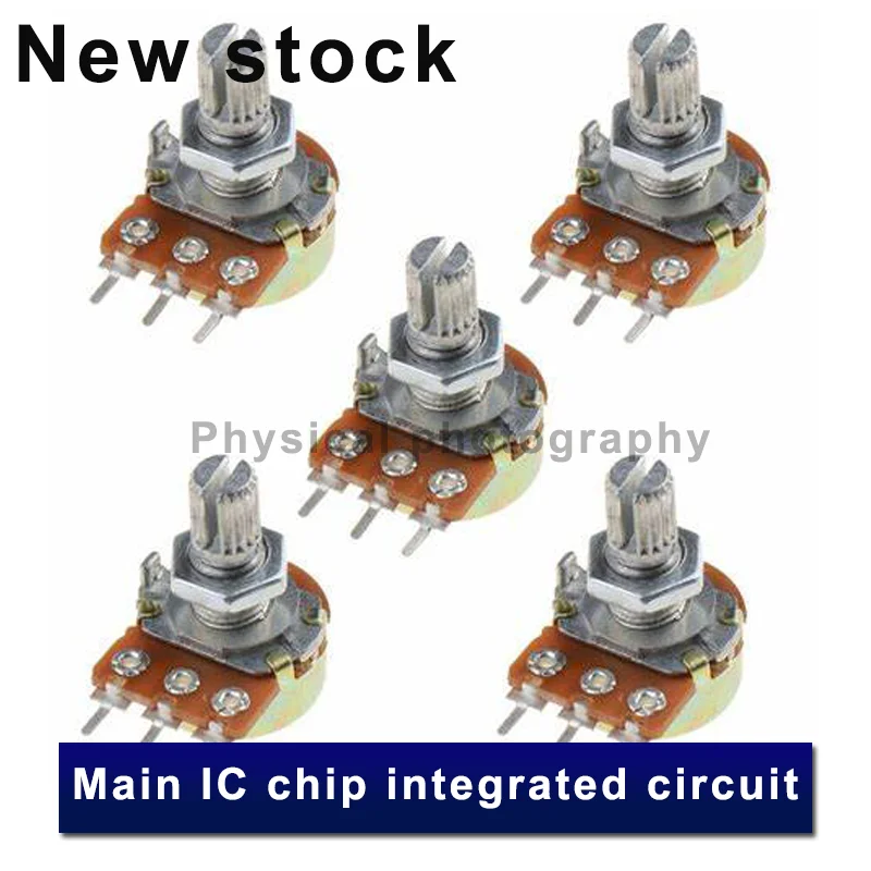 25sets WH148 10k 50k Amplifier Potentiometer B1K B2K B5K B10K B20K B50K B100K B250K B500K Ohms 3Pin Adjustable Resistor