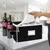 Stemware Storage Cases, Wine Glass Holder, Champagne Wine Glass Storage Box with Dividers, Glassware Storage Containers 3