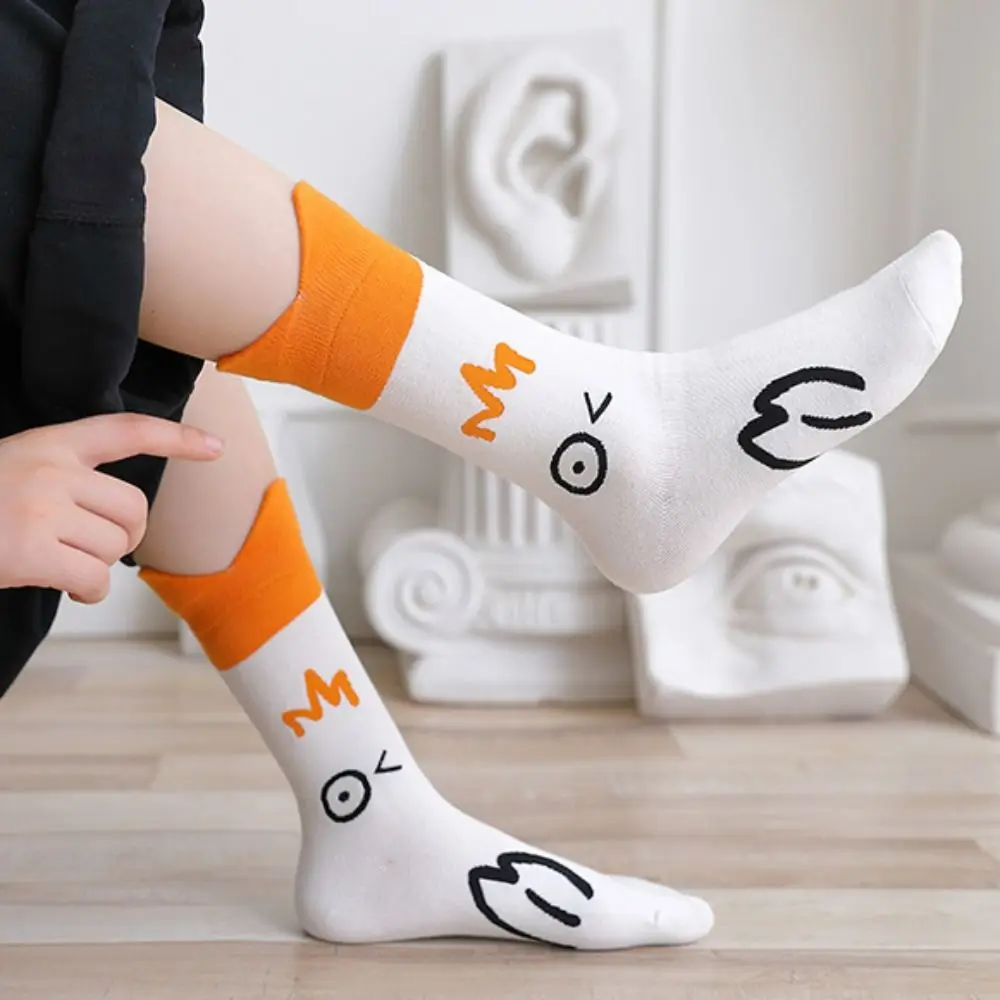 

Cotton Tube Socks Funny Cute Duck Tide Socks Cartoon Thick Long Socks