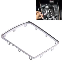 Chrome Central Console Frame Trim for Gear Shift Knob - Sleek Transmission Base Trim in Premium Finish (Silver)