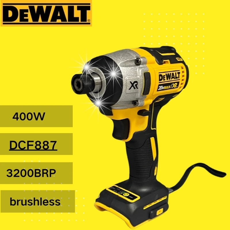Dewalt Trapano Elettrico Strumenti Avvitatore A Percussione 20V Trapano A Batteria Cacciavite Elettrico Motore Brushless Utensile Elettrico Dcf887