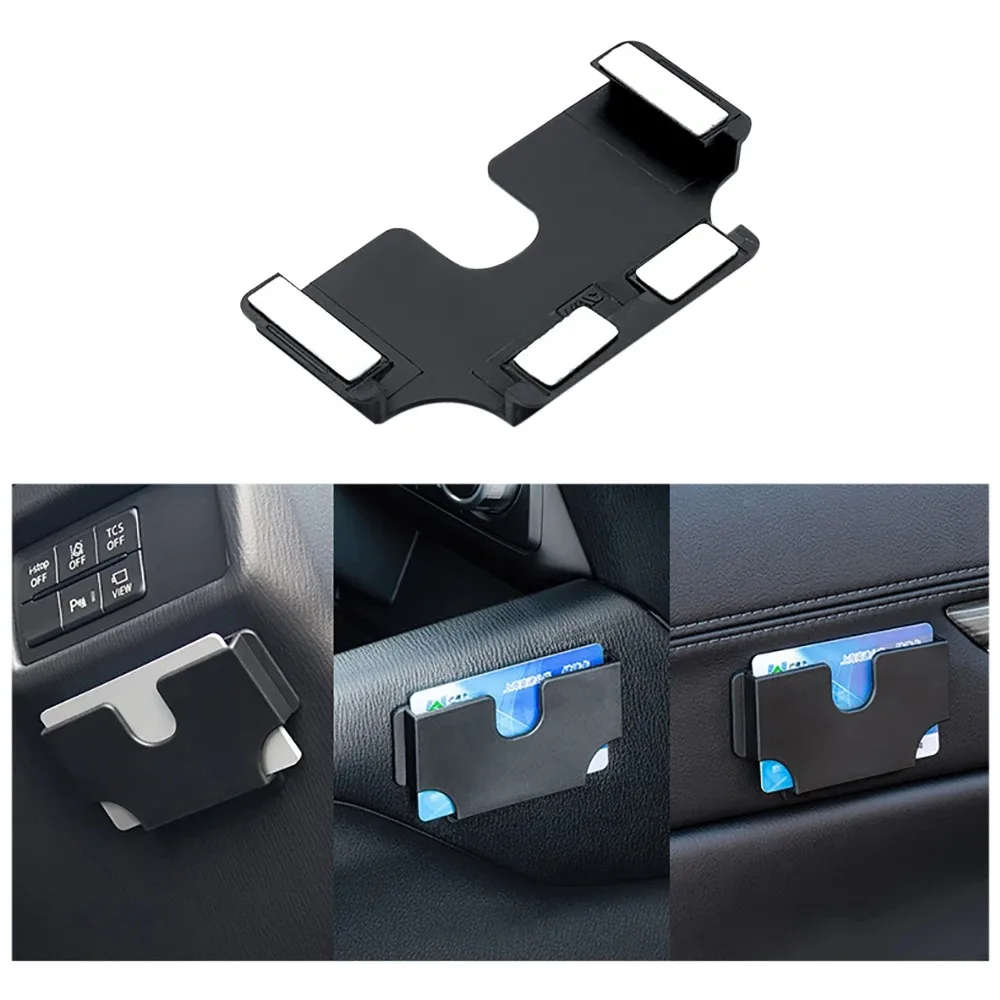 Adhesive Car Interior Multi-Function Card Organizer and Storage Box