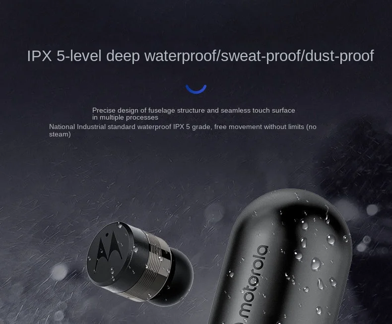 Motorola Buds400 Ear True Wireless Bluetooth Earphones for Outdoor Sports Running Music Intelligent Touch Waterproof Headphones