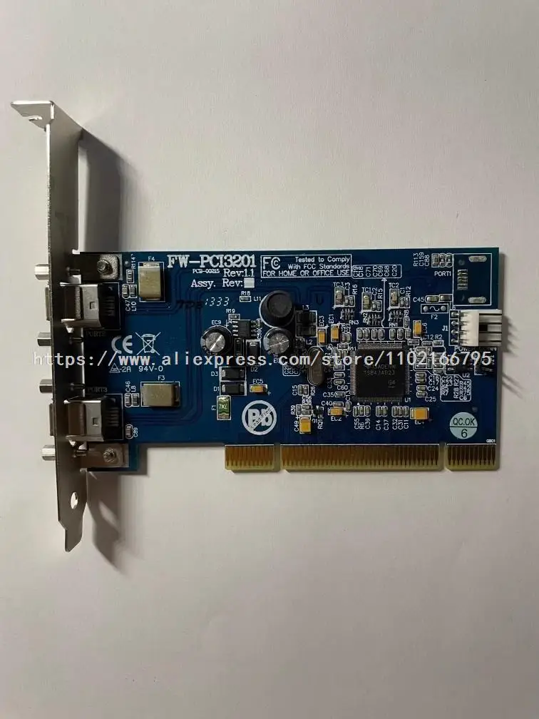 오리지널 FW-PCI3201 Rev:1.1 캡처 카드, 100% 작동