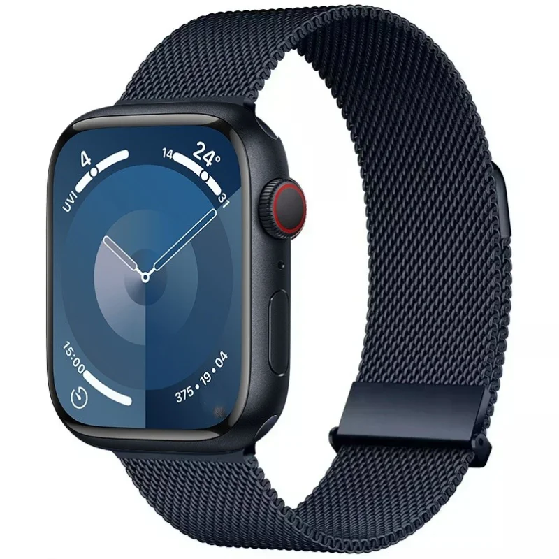 Sleek Metal Magnetic Milanese Loop Watch Strap