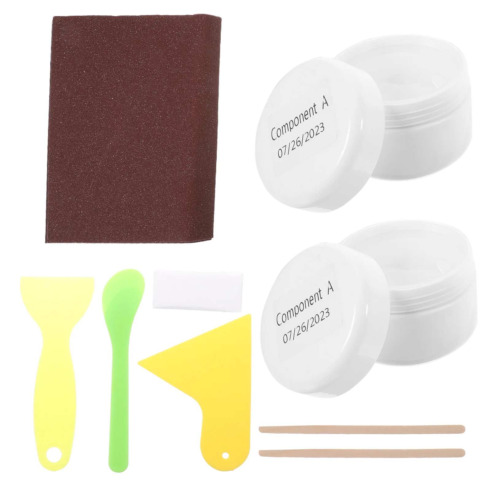 Ceramic Repair Kit Acrylic White Tub Tile Bathtub Refinishing for Pans Fiberglass Porcelain Suite