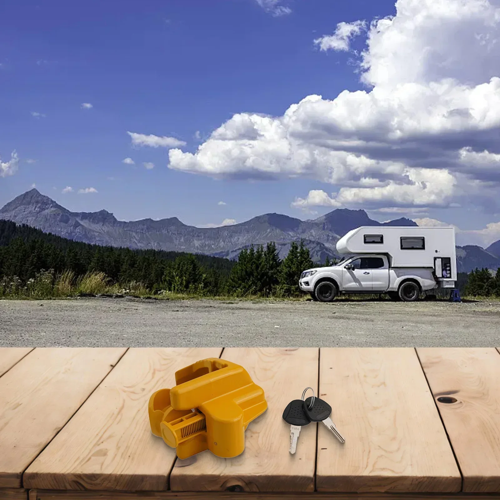 Trailer Hitch Lock With Keys Fit 1-7/8" 2" 2-5/16" Trailer Couplers For Hitch Lock Coupler Adjustable Tongue