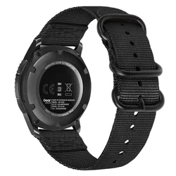Premium 22mm Nylon Strap - Comfortable and Durable Wristband - Suunto Run (Black)