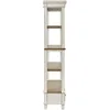 Stylish French Country Realyn Bookcase - 75" in Height, Chipped White Finish, and a Drawer for Added Storage 5