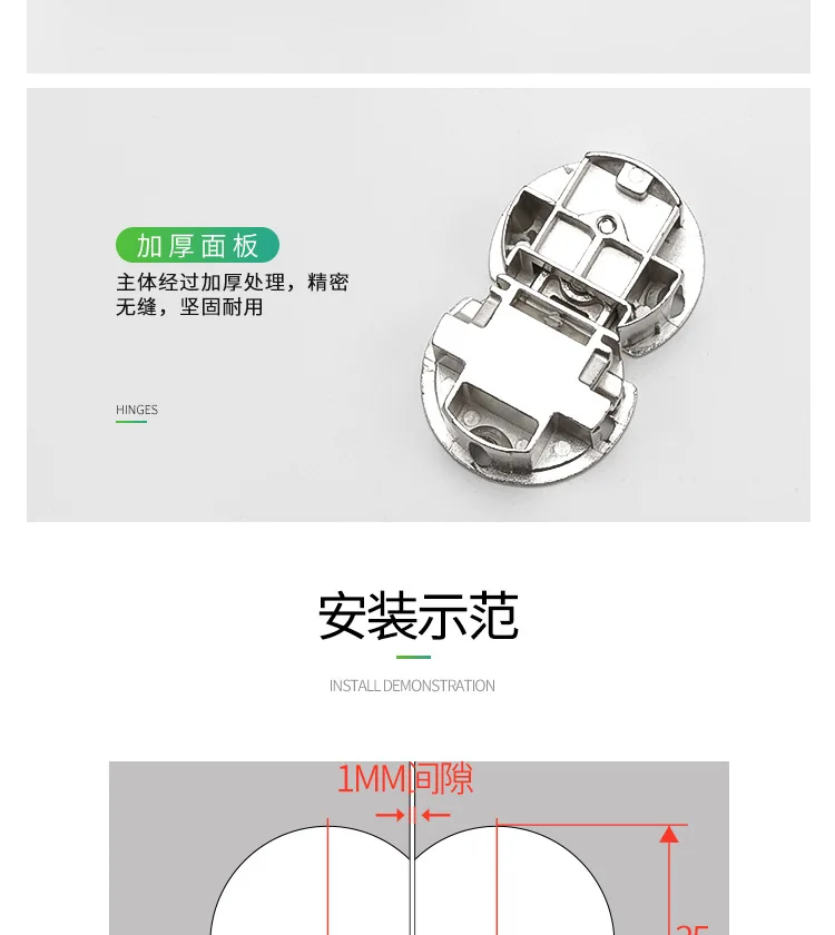 Dobradiça escondida da porta do armário, dobradiça