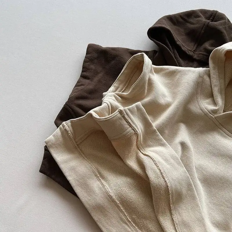Frühling Herbst Kinder Weste 1-8y Jungen Baumwolle Kapuze Pullover Westen täglich Tanktops Kleinkind Oberbekleidung Kinder kleidung neu – Detail 10