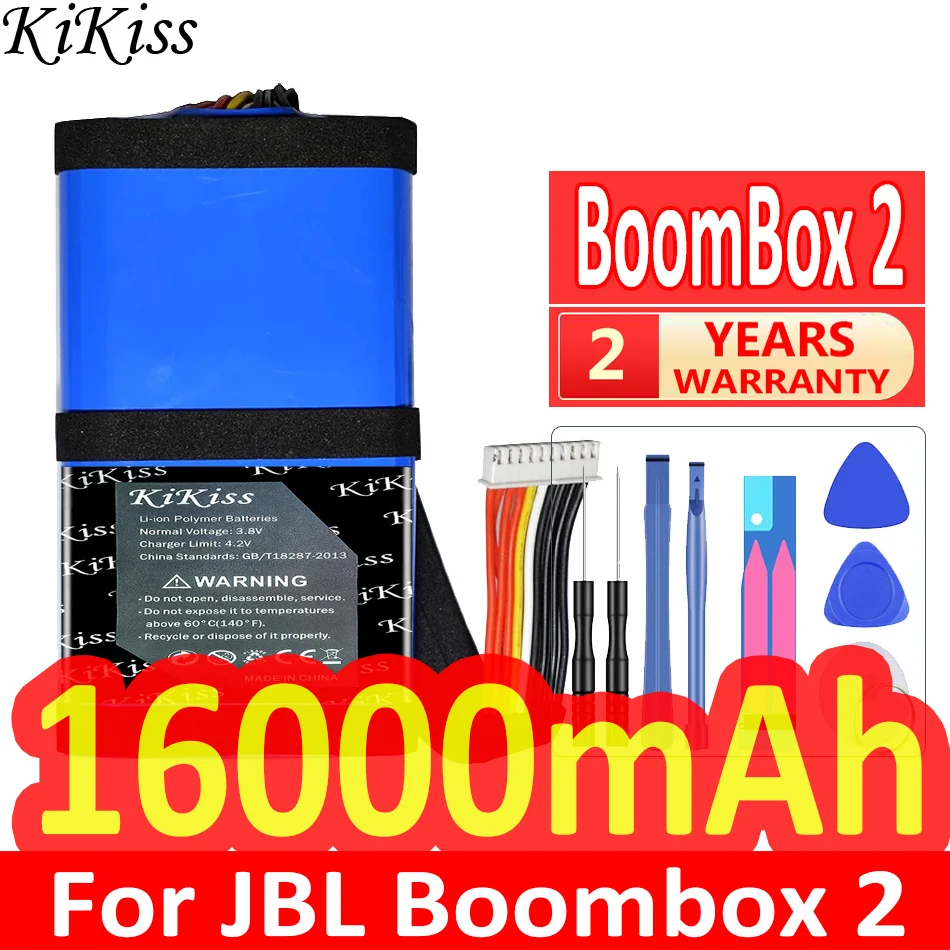 Kikiss Potente Batteria Boombox 2 16000Mah Per Batterie Jbl Boomboox2