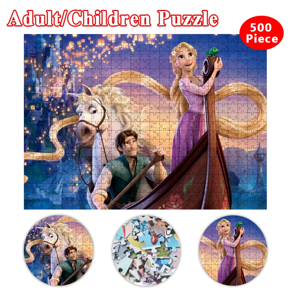 Disney Princess Jigsaw Puzzle Toys 1000 Pieces Children Paper Puzzles  Rapunzel Puzzle Educational Games Adult Handmade Gifts - Puzzles -  AliExpress