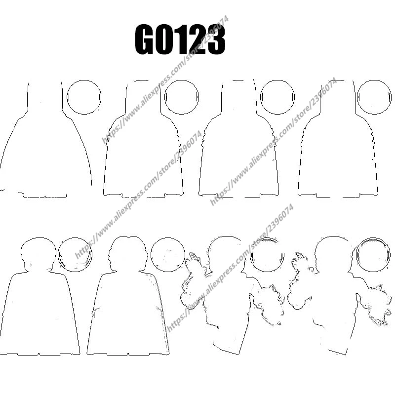 

Фигурки-конструкторы G0123 GH0175 GH0176 GH0177 GH0178 GH0179 GH0180 GH0181 GH0182, 1 шт.