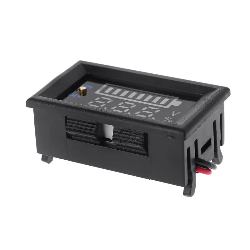 

12V Dual USB Voltmeter with Car Acid Battery CapacityIndicator Meter Dropship