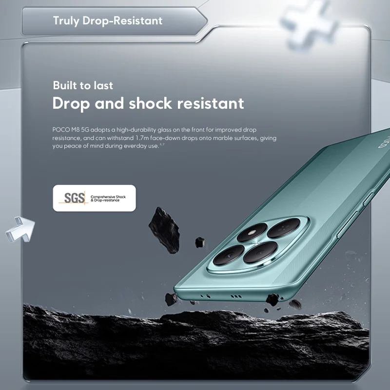 POCO M8 5G グローバル版スマートフォン 256GB 512GB Snapdragon ® 第6