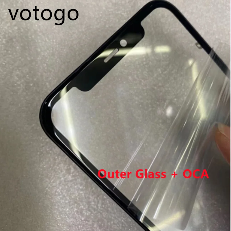 Écran tactile + colle OCA, 1 pièce, pour iphone 13 12 mini 11 pro max X XS XR, panneau d