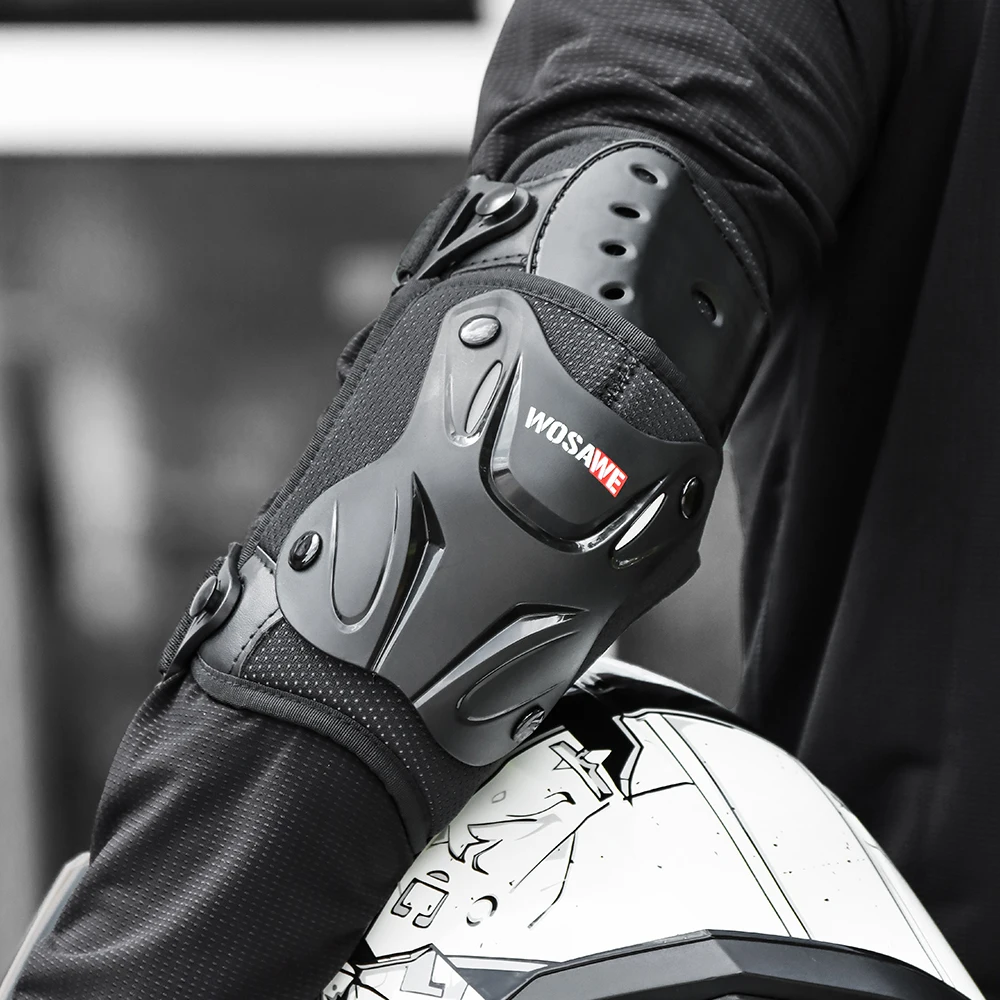 WOSAWE Motorcycle Knee Protector Bicycle Kneeling Cycling Bike Racing Tactical Skate Protective Knee Pads and Guard Elbow Pad